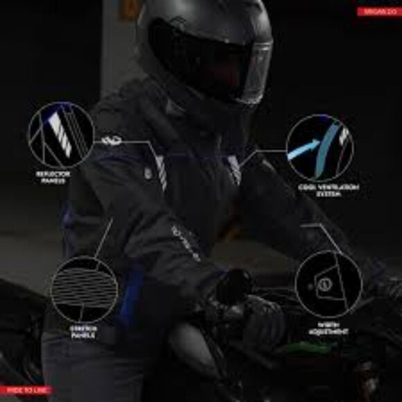 WD Men’s Vegas 2.0 Motorcycle Riding Jacket – CE Protected-S - Picture 3 of 3